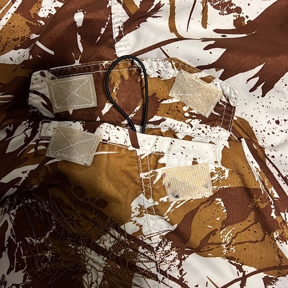 BodyGlove swim Trunks Size 34 Color White and Brown with one Side pocket - Picture 5 of 9